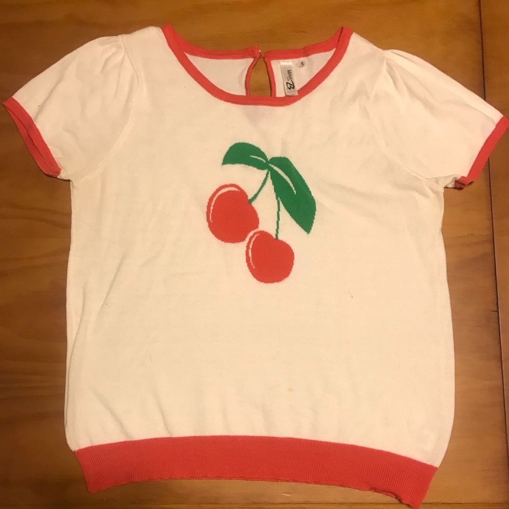Mak Sweater with Cherries - Size Large